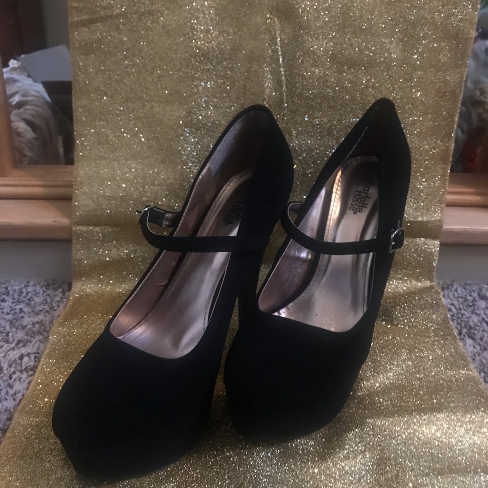 *Charlotte Russe* Penelope Black high heel shoes